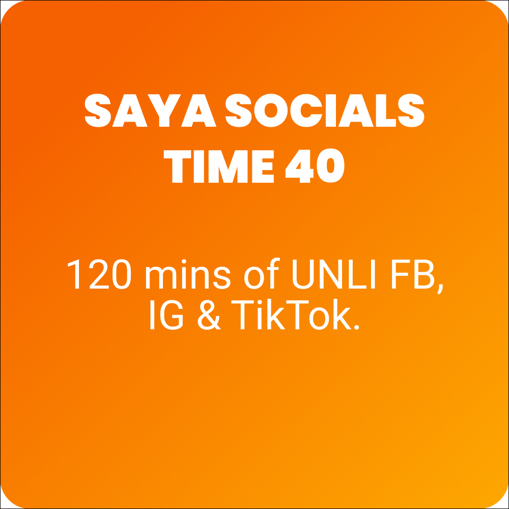 SAYA SOCIALS TIME 40